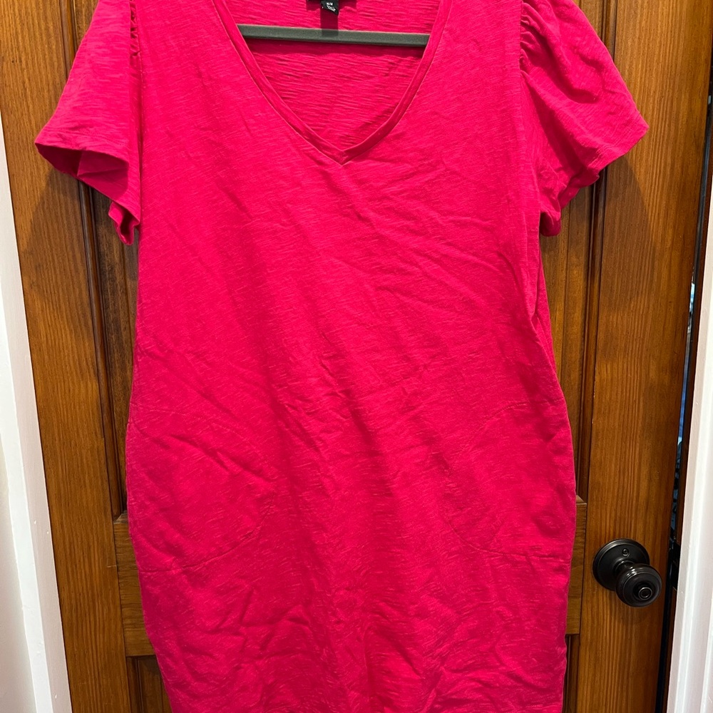 Tribal Fuchsia V-Neck Top